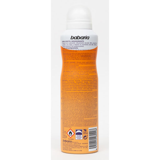 Deodorante Spray Doppio Effetto Pelle Setosa: 200 ml - Babaria - 2