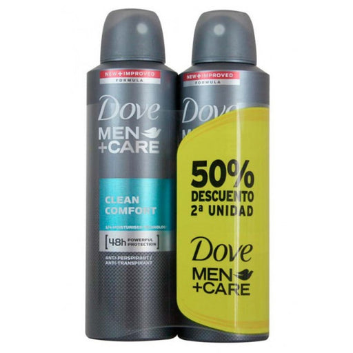 Men Care Clean Comfort Desodorante - Dove : 2 x 150ml - 1