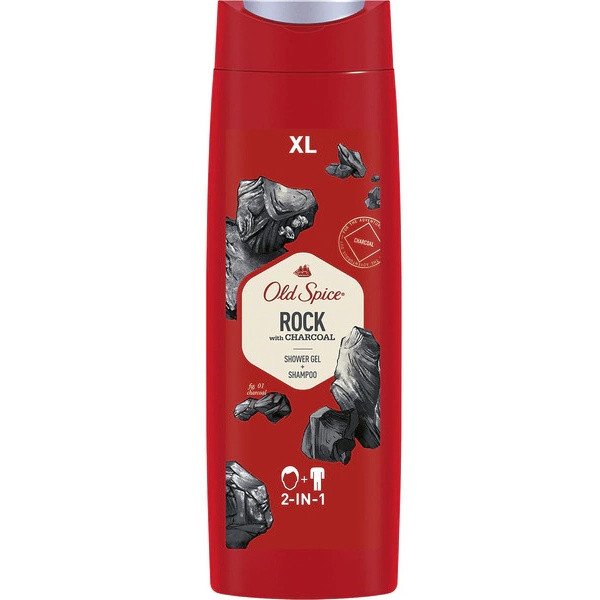 Roccia Gel Doccia e Shampoo 2 in 1 - Old Spice - 1