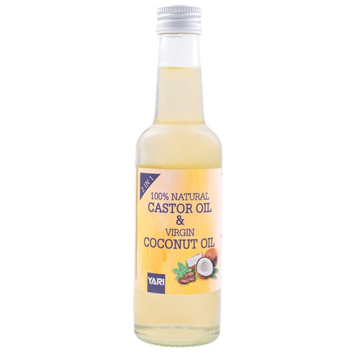 Olio Combinato di Olio di Ricino 100% Naturale e Olio di Cocco Vergine: 250 ml - Yari - 1