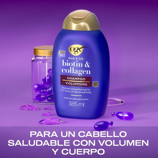 Shampoo Biotina e Collagene Volume - Ogx - 2