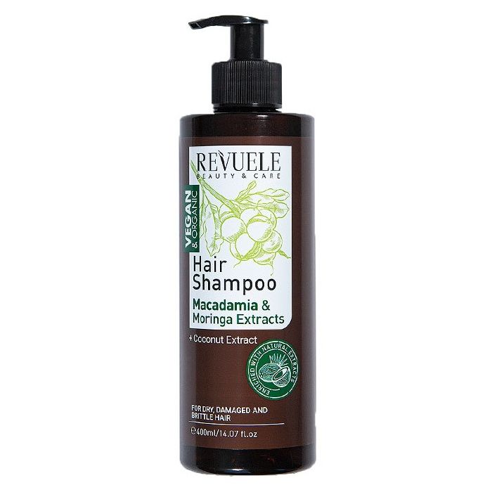 Shampoo con olio di macadamia e moringa - Revuele - 1