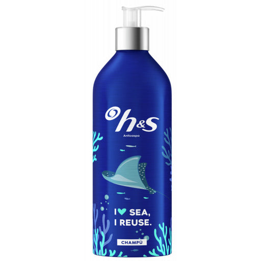 Shampoo Antiforfora I Love Sea Bottiglia Metallica Riutilizzabile - H&S - Head & Shoulders - 1