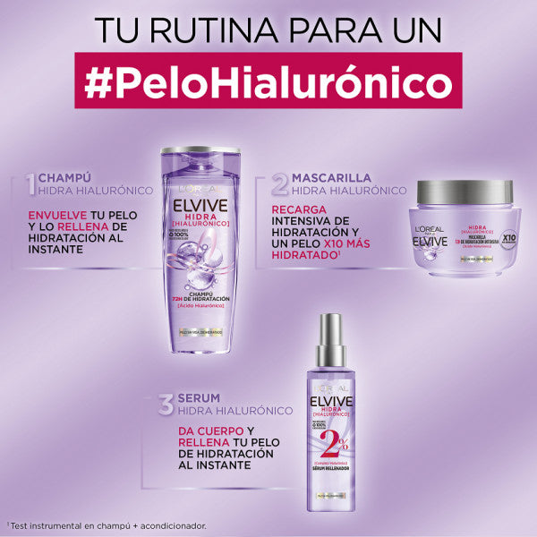 Hydra Hyaluronic Box Shampoo + maschera + siero: Set 3 prodotti - Elvive - 4