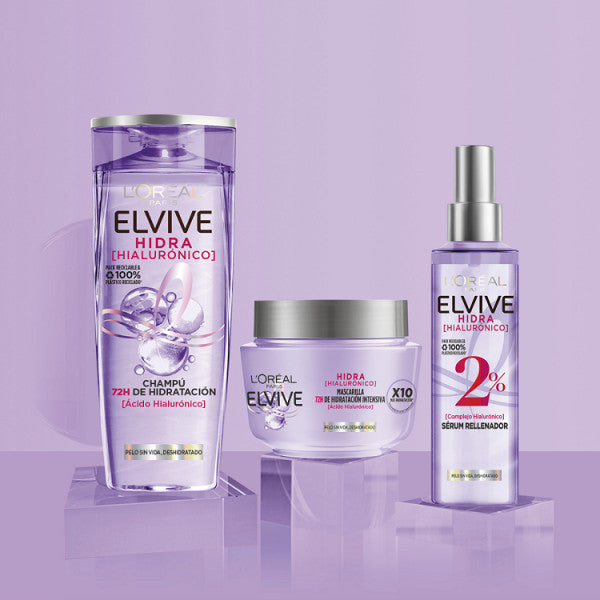 Hydra Hyaluronic Box Shampoo + maschera + siero: Set 3 prodotti - Elvive - 6