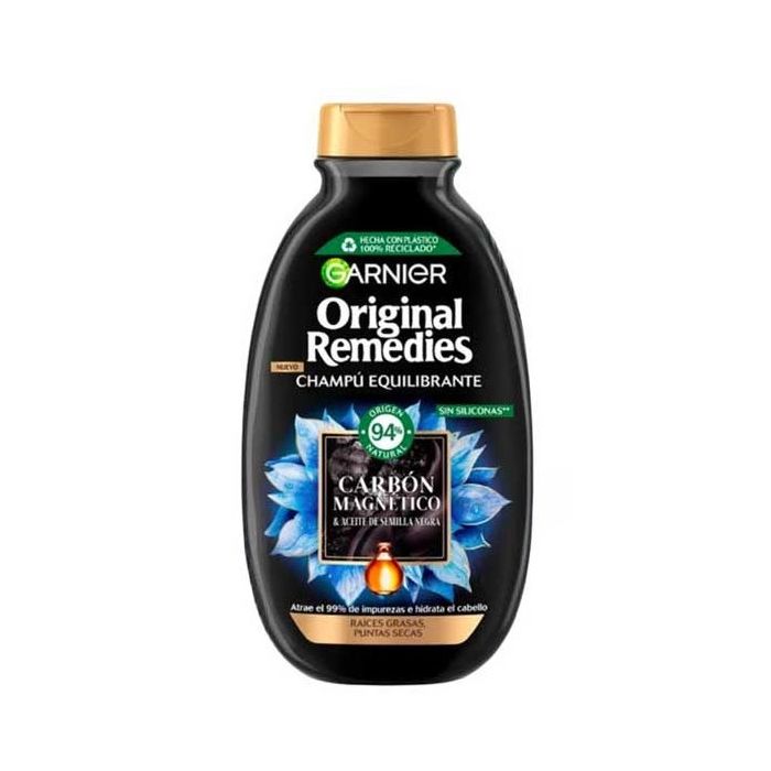 Shampoo Equilibrante al Carbone Magnetico - Garnier : 250 ml - 1