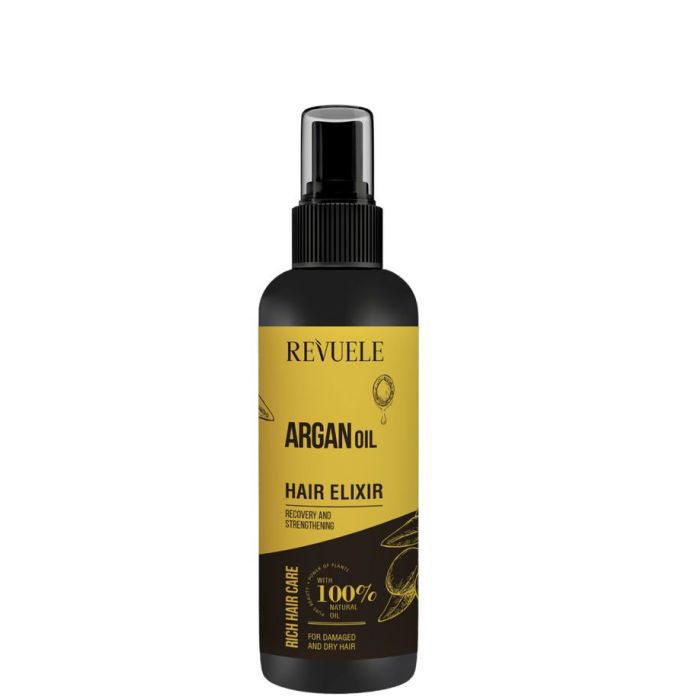 Olio di Argan Hair Elixir Protezione dei capelli danneggiati - Revuele - 1