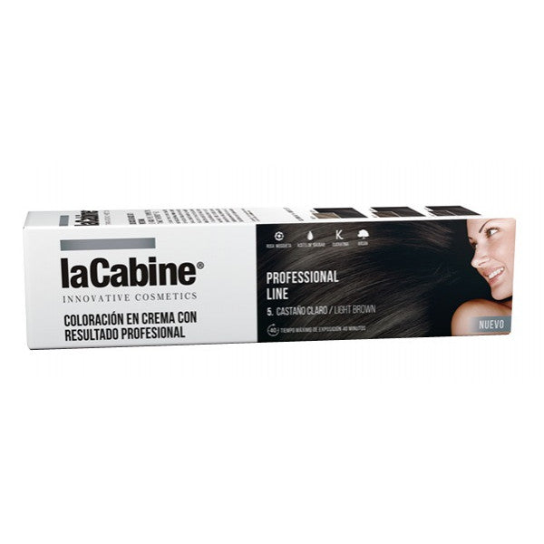 Crema Colorante Linea Professionale - La Cabine : 5 Castaño Claro - 1