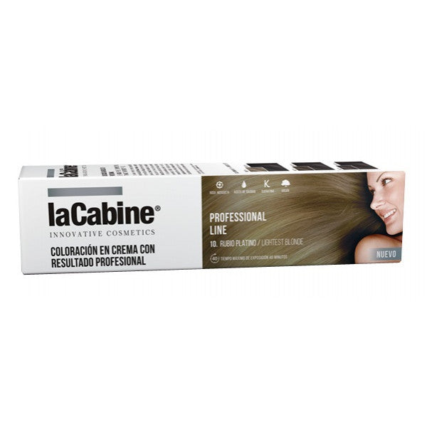 Crema Colorante Linea Professionale - La Cabine : 10 Rubio platino - 1