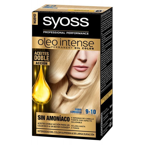 Olio colorante intenso - Syoss: 9-10 Rubio Luminoso - 12