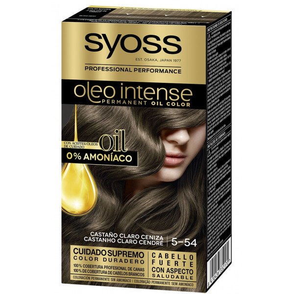 Olio colorante intenso - Syoss: 5-54 Castaño Claro Ceniza - 20