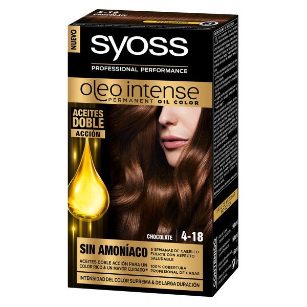 Olio colorante intenso - Syoss: 4-18 Chocolate - 4