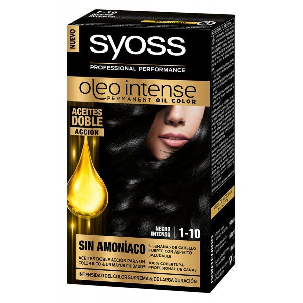 Olio colorante intenso - Syoss: 1-10 Negro Intenso - 9