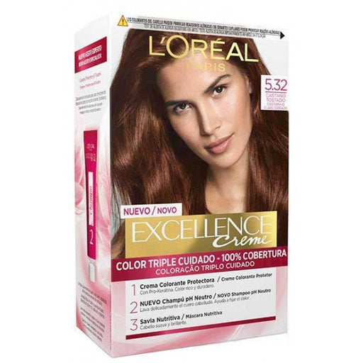 Excellence Creme Tints - L&#39;Oreal Paris - L'oreal Paris : 5.32 Castaño tostado - 1