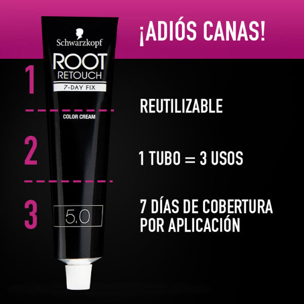 Ritocca Radici Root 7day Fix - Schwarzkopf : Castaño Oscuro - 4