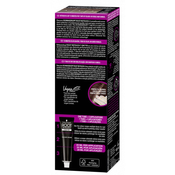 Ritocca Radici Root 7day Fix - Schwarzkopf : CASTAÑO CHOCOLATE - 5