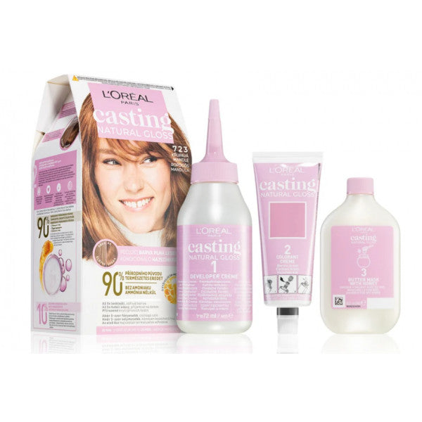 Casting Natural Gloss Colorazione senza Ammoniaca - L'oreal Paris : Rubio Toffee 723 - 1