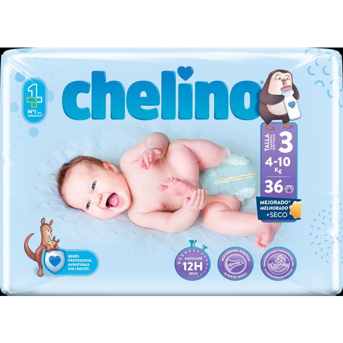 Pannolino per Bambino Piegato Taglia 3 - Chelino - 1