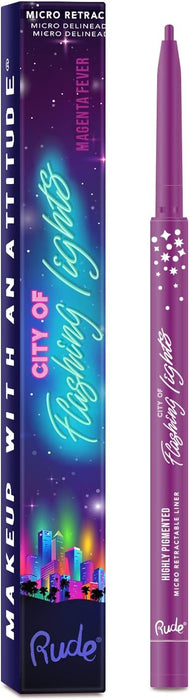 Delineador City of Flashing Lights - Rude Cosmetics - Rude : Magenta Fever - 1