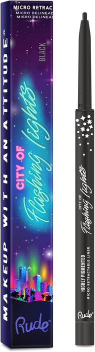 Delineador City of Flashing Lights - Rude Cosmetics - Rude : Black - 1