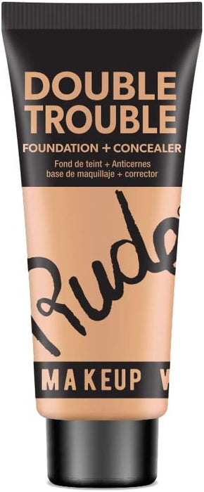 Fondotinta e Correttore Double Trouble 30ml - Rude : Nude 10 - 1