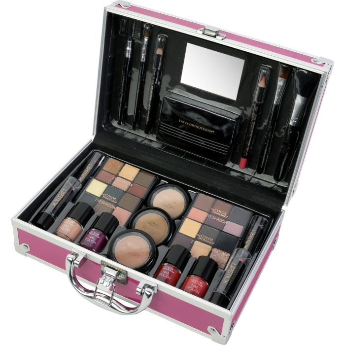 Set di astucci per trucchi - Bon Voyage Rose Pink - The Color Workshop - 1