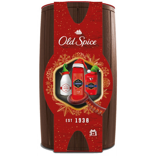 Set Barile di legno Capitan: Set 4 prodotti - Old Spice - 1