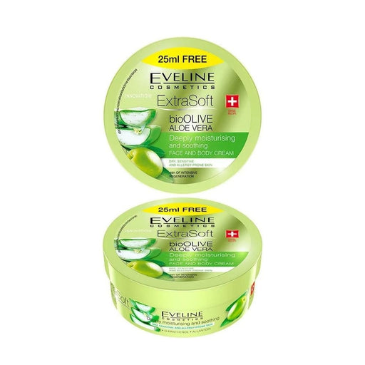 Crema Viso e Corpo Extra Soft Biooliva Aloe Vera - Eveline - 1