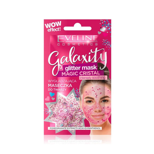 Maschera Viso Antistress - Pink Glitter Mask - Eveline - 1