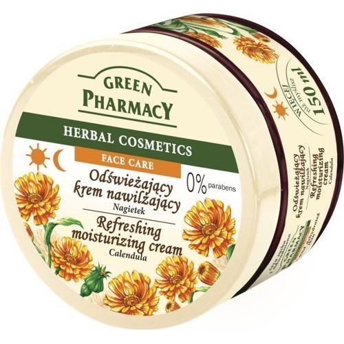 Crema viso idratante e rinfrescante per pelli secche alla calendula - Green Pharmacy - 1