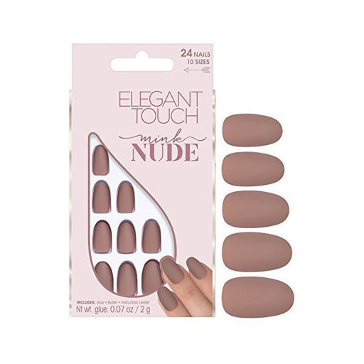 Unghie adesive Nude Mink - Elegant Touch - 1