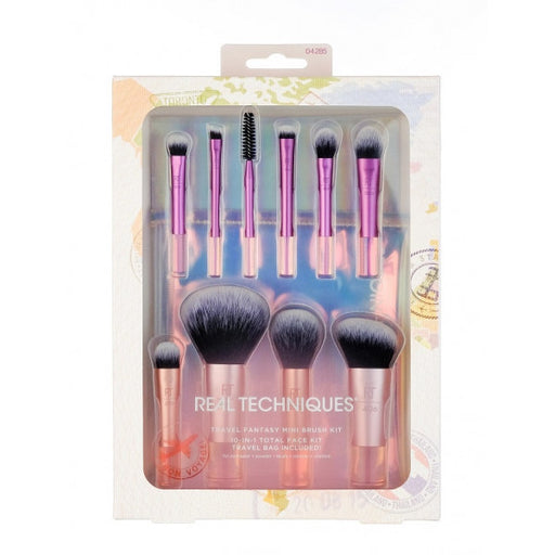 Set 10 Mini Pennelli + Beauty Case Travel Fantasy Mini Brush: Set di 10 pennelli - Real Techniques - 1