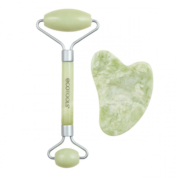 Set Rullo Facciale + Gua Sha Giada - Ecotools - 1