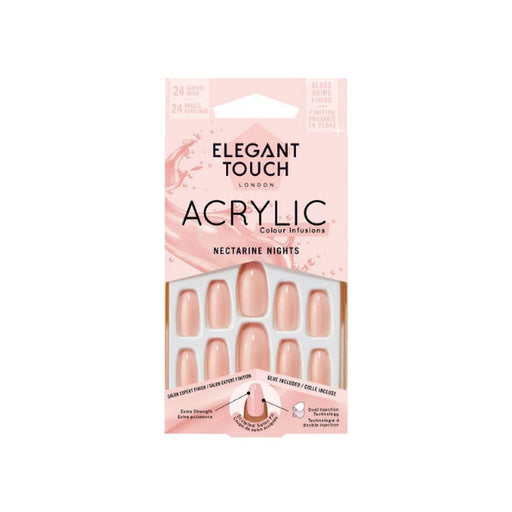 Unghie finte Acrylic Nectarine Nights - Elegant Touch - 1