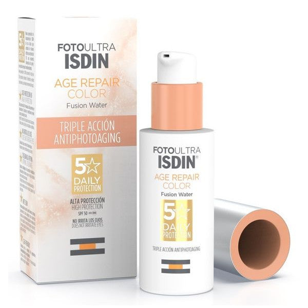 Protettore Solare Fotoultra Fusion Water Age Repair Color Spf50 - Isdin - 1