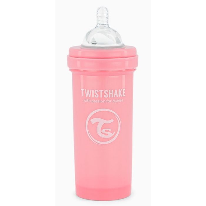 Biberon anticolica rosa - Twistshake : 260 ml - 1