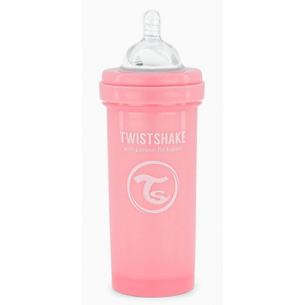 Biberon anticolica rosa - Twistshake: 260 ml - 1