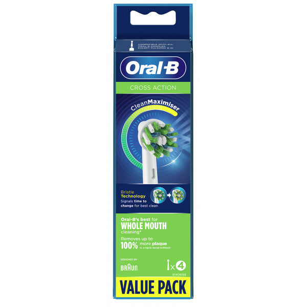 Pacco di 4 Testine di Ricambio Crossaction - Oral-b - 1