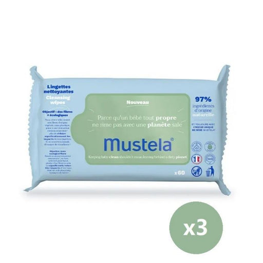 Salviette detergenti ecologiche in fibra naturale - Mustela - 1