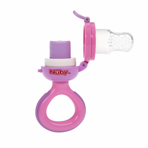 Mangiatoia per roditori in silicone - Nuby : Rosa - 3
