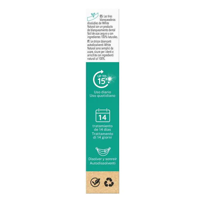 Strisce sbiancanti dentali naturali - Iwhite - 3