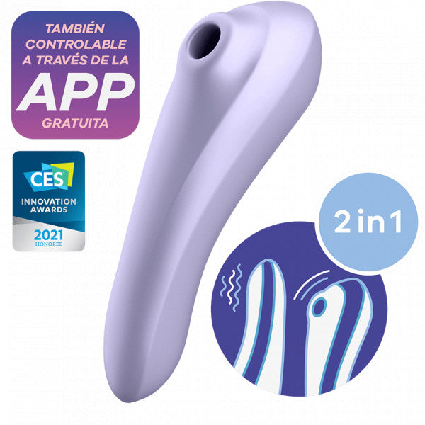 Doppio piacere vibratore - Satisfyer : Morado - 2