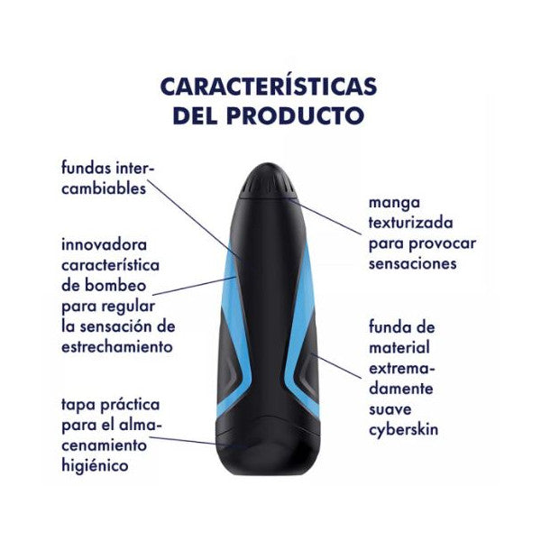 Masturbatore Uomo One: Blu - Satisfyer - 2