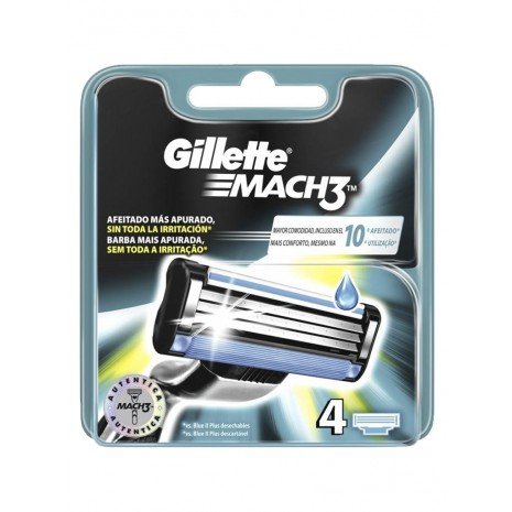 Recambio de Maquinilla de Afeitar - Mach3 4 - Gillette - 1