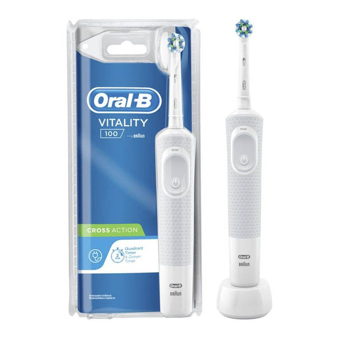 Cepillo Eléctrico - Vitality 100 Crossaction Blanco - Oral-b - 1