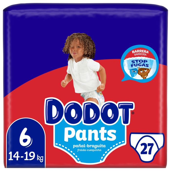 Pantaloni Pannolini Taglia 6 (+15 Kg) - 27 Unità - Dodot - 1