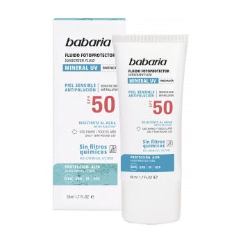 Fluido Fotoprotettivo per Pelli Sensibili Spf50 50ml - Babaria - 1