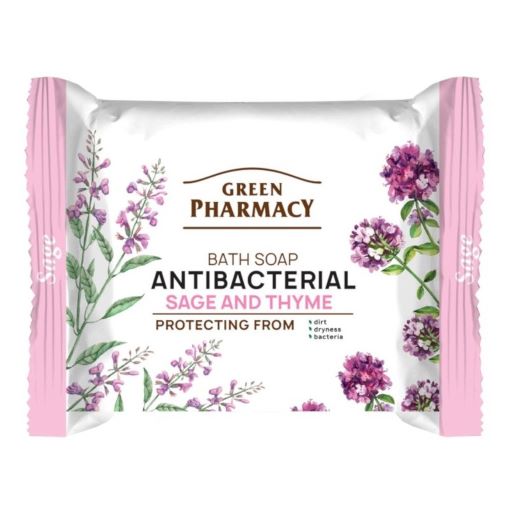 Sapone antibatterico alla salvia e al timo - Green Pharmacy - 1