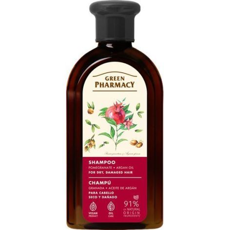 Shampoo per capelli secchi all'olio di argan e melograno - Green Pharmacy - 1