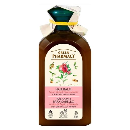 Balsamo per secchi e danneggiati Argan e Melograno - Green Pharmacy - 1